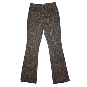 Love Fire Brown Leopard-Print High-Rise Bootcut Stretch Jeans 9 NWT 28x32.5